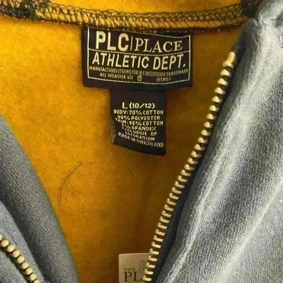 Children’s place athletic dept. boys blue hooded zip up sweatshirt. 10/12. NWT - Picture 5 of 5